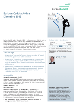 Eurizon Cedola Attiva Dicembre 2019