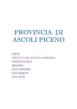 PROVINCIA DI ASCOLI PICENO