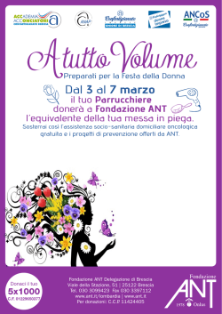 Dal 3 al 7 marzo - Confartigianato