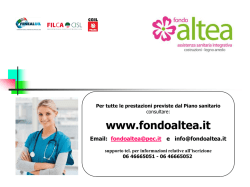 Presentazione Fondo Sanitario Altea