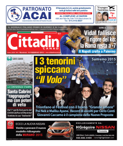 I 3 tenorini spiccano &ldquo;Il Volo&rdquo;