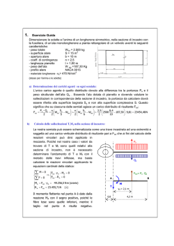 Dimensionamento di un longherone simmetrico