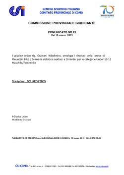COMMISSIONE PROVINCIALE GIUDICANTE