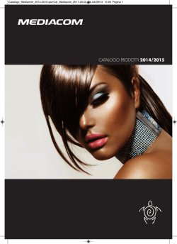 CATALOGO PRODOTTI 2014/2015