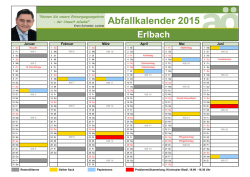 Abfallkalender 2015 - Landratsamt Altötting