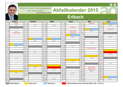 Abfallkalender 2015 - Landratsamt Alt&ouml;tting