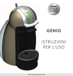 Manuale di istruzioni - NESCAF&Eacute;&reg; Dolce Gusto