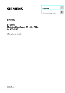 Modulo di interfaccia IM 153-4 PN e IM 153-2 HF