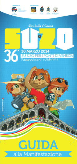 Guida alla Manifestazione - Su e Zo Per i Ponti Venezia