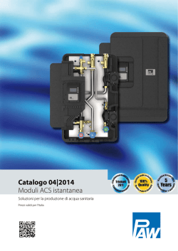 Catalogo 04|2014 Moduli ACS istantanea