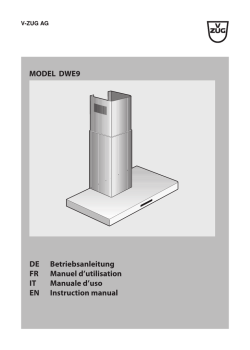 MODEL DWE9 DE Betriebsanleitung FR Manuel d