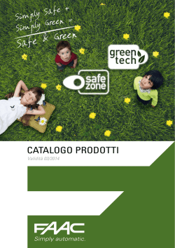 Catalogo FAAC - webcasa24.ch