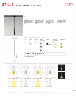 STILLA - SUSPENSION LAMP - technical sheet