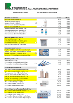 Materiali da contrasto Altro materiale di consumo