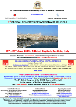 3 GLOBAL CONGRESS OF IAN DONALD SCHOOLS