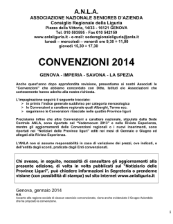 Scarica il libretto con tutte le convenzioni 2014