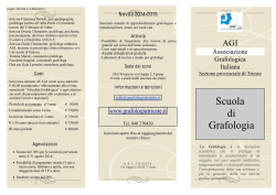 Volantino Scuola Grafologia 2014-15