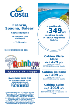 €349 p/p - Rainbow Blu