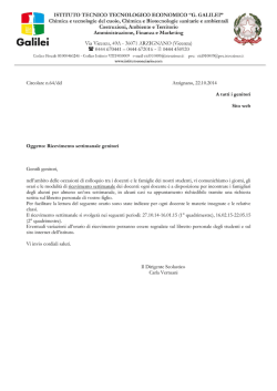 Orario di ricevimento