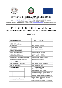 Organigramma 2014-2015 - Istituto Tecnico Buonarroti Guspini