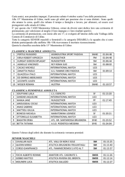 Caria amici, non prendete impegni