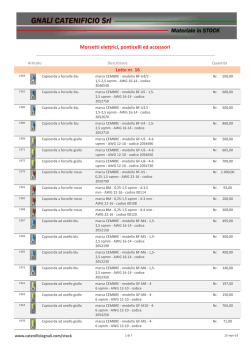 Morsetti elettrici, ponticelli ed accessori