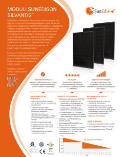 MODULI SUNEDISON SILVANTIS™