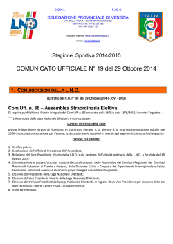 COM. UFF. 19 - F.I.G.C. Veneto