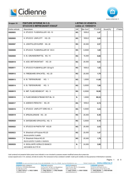 FINITURE INTERNE IN C.G. STUCCHI E