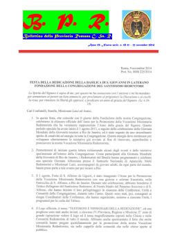 B.  P.  R. - CSSR - Missionari Redentoristi