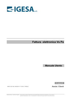 FATTURA ELETTRONICA VS PA