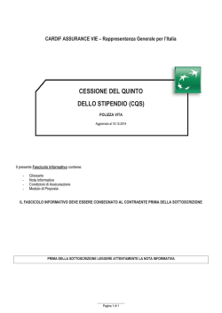 CARDIF CQS - DOCUMENTI