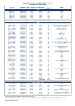 Debito Estero prima delle operazioni di swap 30.06.2014