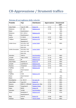 CH-Approvazione / Strumenti traffico