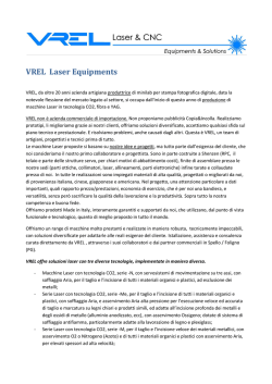 VREL Laser Equipments - Macchine Taglio Laser e Incisione Laser