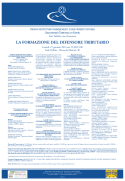 la formazione del difensore tributario