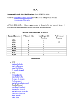 TFA 2014-2015 - Liceo Vivona