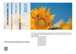 ORGANIGRAMMA CSD - Commissione Sinodale per la Diaconia