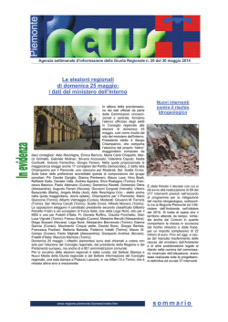 sommario - Regione Piemonte