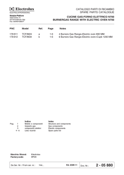 catalogo parti di ricambio spare parts catalogue cucine