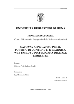 Beatrice Domenico - Universit&agrave; degli Studi di Siena