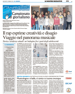 g-met - xvii - Campionato di Giornalismo il Giorno