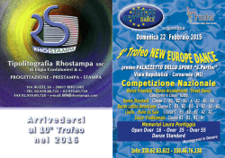 Arri ved erc i al 10° Trofeo n e l 2 016