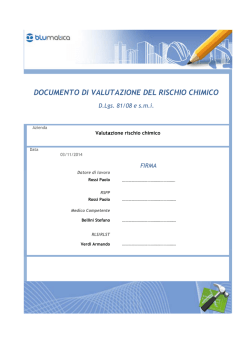 Esempio Chimico Inforisk
