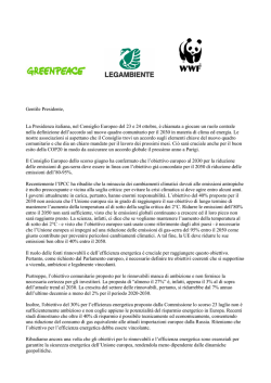 Appello al Premier Renzi