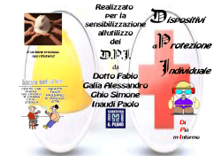 Volantino sensibilizzazione utilizzo DPI Dotto Galia Ghio Inaudi