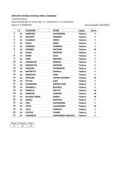 ISTITUTO TECNICO STATALE PER IL TURISMO