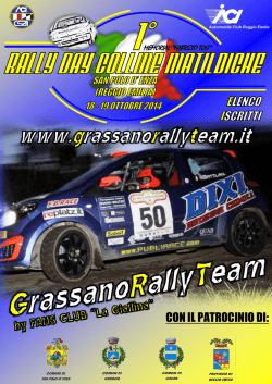 Elenco Iscritti - Grassano Rally Team