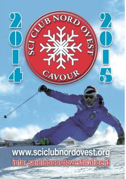 Scarica il volantino - sciclubnordovest.org