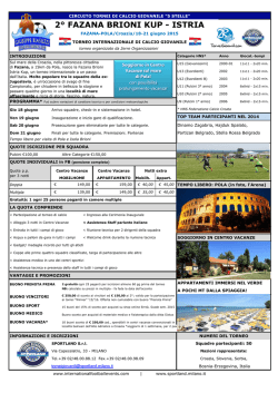 croazia istria cup - Tornei Internazionali di Calcio Amatoriale e